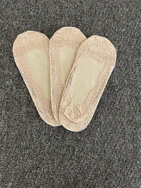 Set/3 Pair Lace No-Show Socks